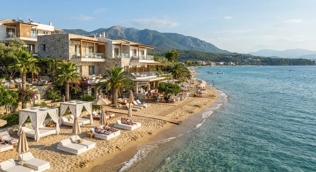Top 10 hoteluri pe plaja in thasos