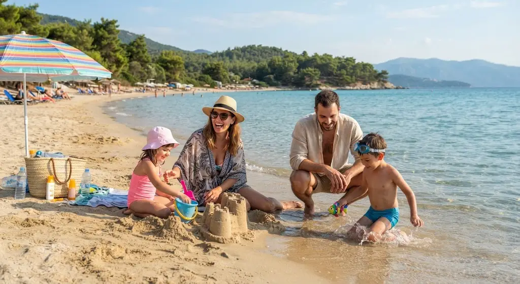 În Thasos cu copiii