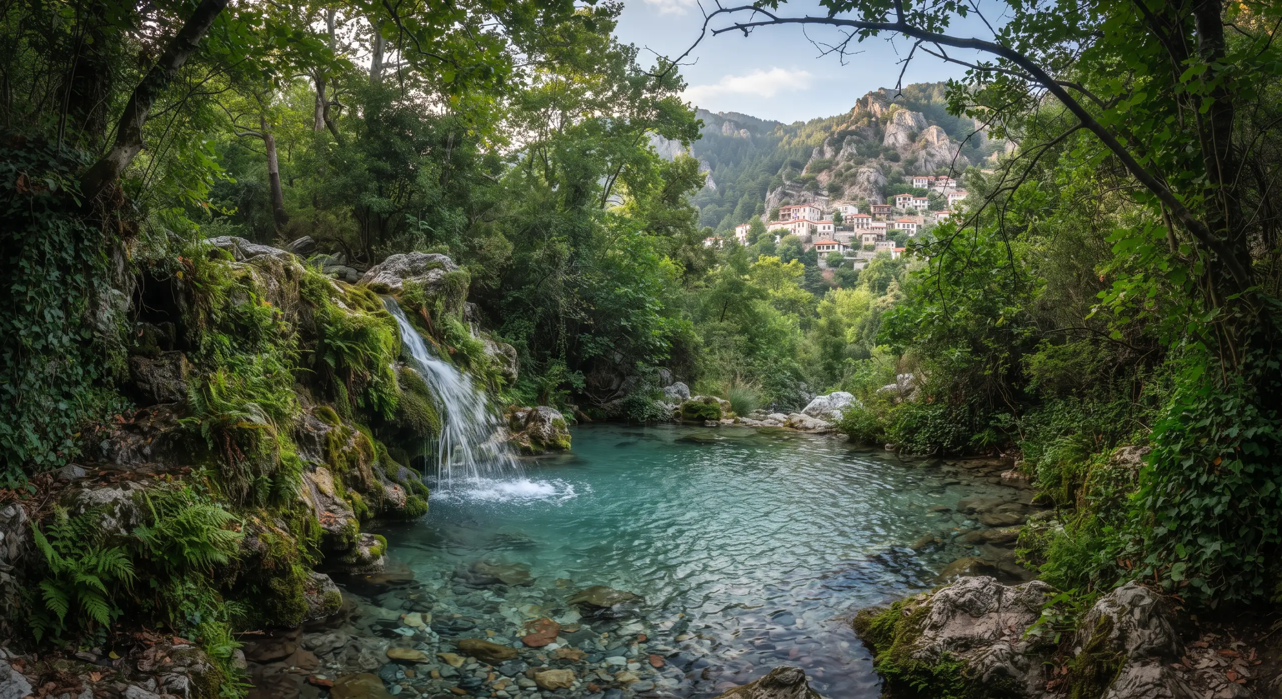 Cascada in muntii din Thasos - Skala Maries Thassos